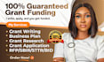 grant proposal writing, grant research grant application rfp business plan sbir