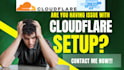 setup cloudflare to fix dns records problem and connect domain to your website