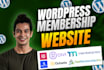 build wordpress membership website using memberpress or outseta or memberstack