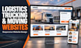 design logistics, trucking and moving company website