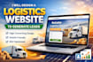 design logistics, trucking, dispatch, freight, and moving company website