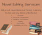 proofread your novel, fiction book, or short story with care
