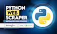 create a python web scraper, automated scraping tool, data extraction