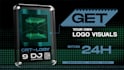 create crt dj logo visuals for gigs