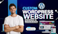 update and customize wordpress, fix issue, redesign in 72h