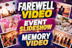 create school farewell, baby shower or photo slideshow video