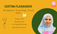 make flashcards on quizlet, anki, and word