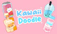 draw cute kawaii doodles, stickers, coloring page