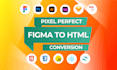 convert figma to HTML, xd to html, ai to HTML, psd to HTML, tailwind conversion