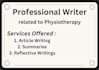 design content regarding physiotherapy subjects