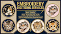 do embroidery digitizing logo design into dst file in 1 hour