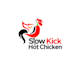 design awesome unique hot chicken logo