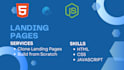 copy, clone, duplicate landing pages using HTML CSS and js