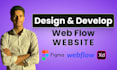 design and develop a modern responsive webflow website, webflow developer