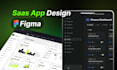 design saas, web app, dashboard UI UX with figma