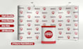 design eye catching custom event backdrop, expo banner, step and repeat