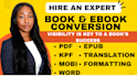 convert ms word document pdf to kpf epub amazon KDP book kindle ebook conversion