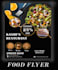 design creative food flyers, event flyers, and party flyers