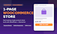 build a 1 page wordpress woocommerce store or landing page