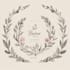 create boho hand drawn botanical feminine logo