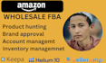 be your amazon wholesale virtual assistant, wholesale fba VA