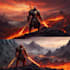 do fantasy realistic illustration or environment comic style