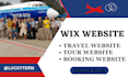 design wix travel website, trip advisor website, wix travel booking website
