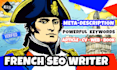 write a SEO content, article, cv, page in french