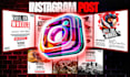 create instagram posts, linkedin posts and minimal social media post design