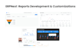 create and  customize reports in erpnext