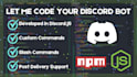 code a custom discord bot