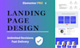 create landing page and complete wordpress website