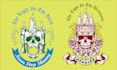 design retro, skull, skeleton logo with illustration style