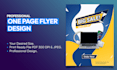 design a one page professional business flyer