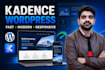 build a fast kadence gutenberg wordpress website