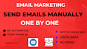 manually send 500 emails one by one with inbox delivery