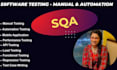 do manual testing, write test cases, and write bug reports