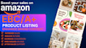 setup amazom fba , fbm product listing setup and seo
