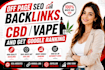 do off page SEO backlinks cbd vape and get google ranking