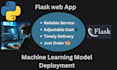 build flask website for machine learning, gen ai, hugging face model deployment