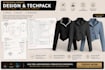 create professional fashion technical sketch and tech packs