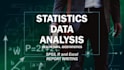 do statistical data analysis, assignments and report writing