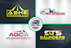 create transport logistics trucking logo design