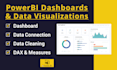 create a custom interactive powerbi dashboards, visualizations