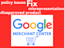 setup google merchant center and fix all gmc policy issues