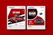 create professional poster for car rent and banner design for car repair shop