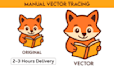 vectorize your image or logo redraw into svg using adobe illustrator