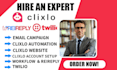 a2p 10dlc twilio IVR rei reply clixlo funnel website, plivo setup bulk sms