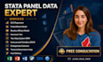 do panel data regression analysis in stata