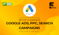 create and manage google ads PPC campaign